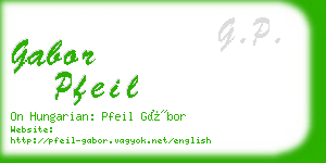 gabor pfeil business card